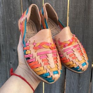 SIZE 9US TODDLERS MEXICAN LEATHER HUARACHES